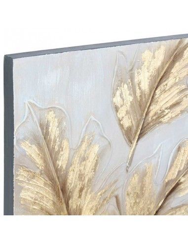 CUADRO DE JARRON Y HOJAS 120x40 set...