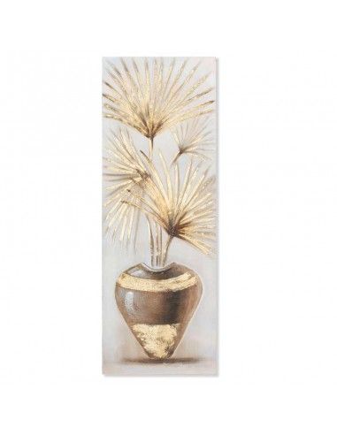 CUADRO DE JARRON Y HOJAS 120x40 set...