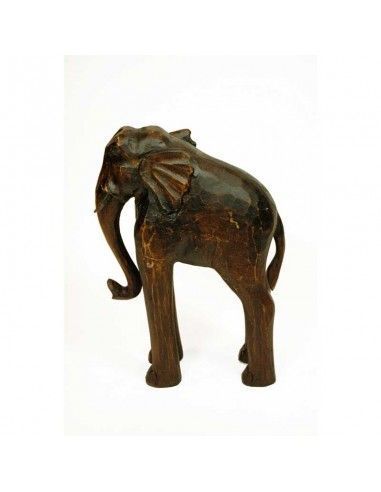 ELEFANTE DE MADERA NOGAL 34.5x24.5