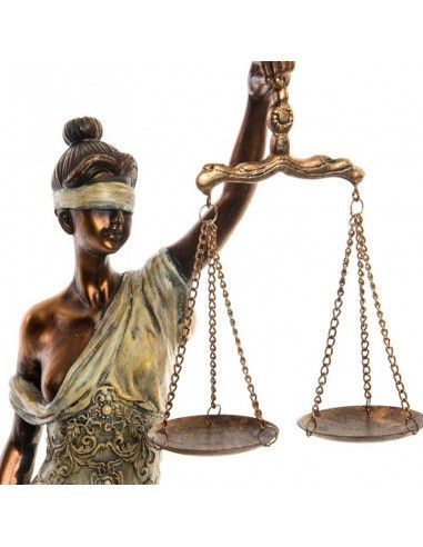 FIGURA DE DIOSA DE LA JUSTICIA 54x16