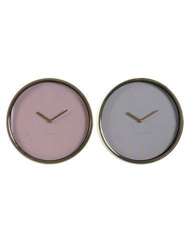 RELOJ DE PARED ROSA O AZUL 30cm