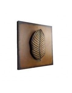 CUADRO HOJA EN RELIEVE 38x38 2