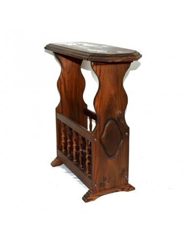 MESA REVISTERO DE MADERA