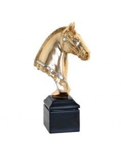 FIGURA DE CABALLO DORADO...