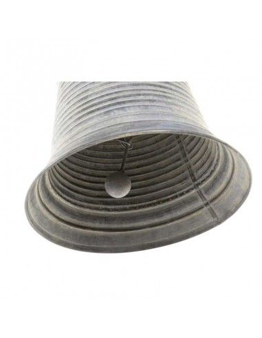 CAMPANA DE METAL ENVEJECIDO Y CUERDA