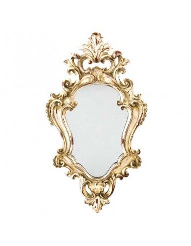 ESPEJO FLOR PAN DE ORO 46x25
