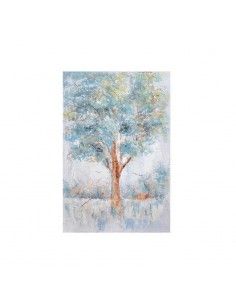 CUADRO ARBOL VIDA AZUL  90x60 2