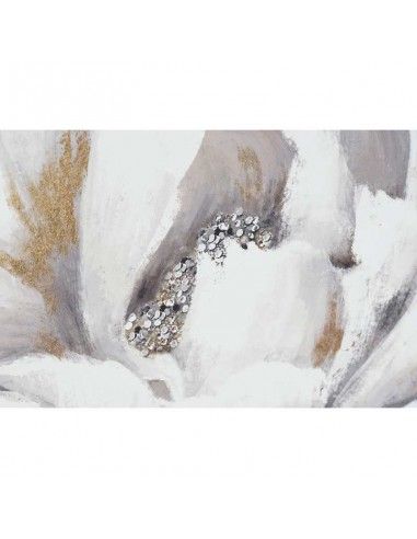 CUADRO FLOR BLANCA Y GRIS SET DE DOS...