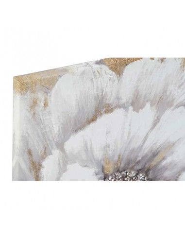 CUADRO FLOR BLANCA Y GRIS SET DE DOS...