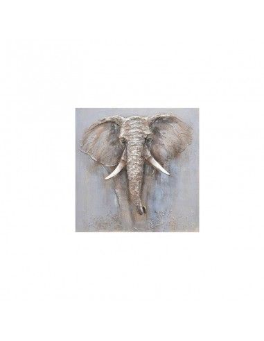 CUADRO DE ELEFANTE 80x80 set de dos