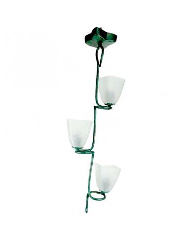 LAMPARA DE TECHO VERDE-ORO