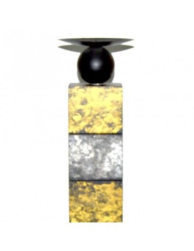 CANDELABRO DORADO Y PLATEADO