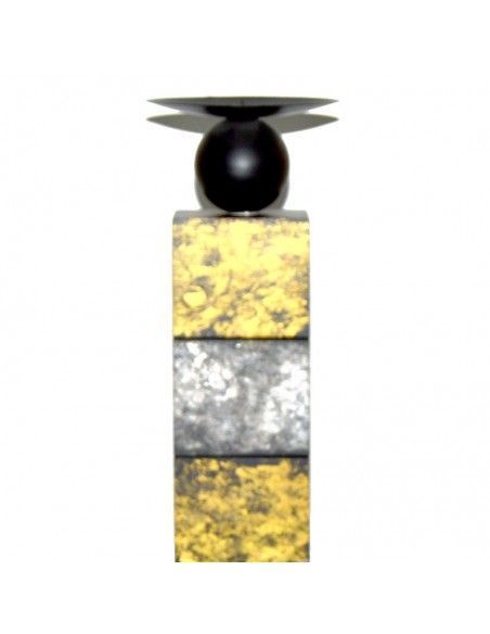 CANDELABRO DORADO Y PLATEADO