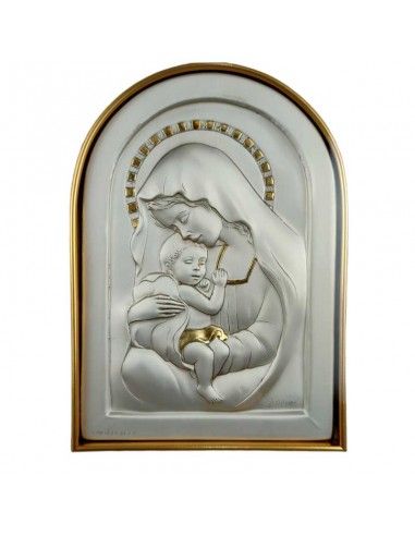 CUADRO VIRGEN NIÑA DE PLATA Y ORO