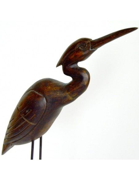 FIGURA FLAMENCO EN MADERA CON FORJA