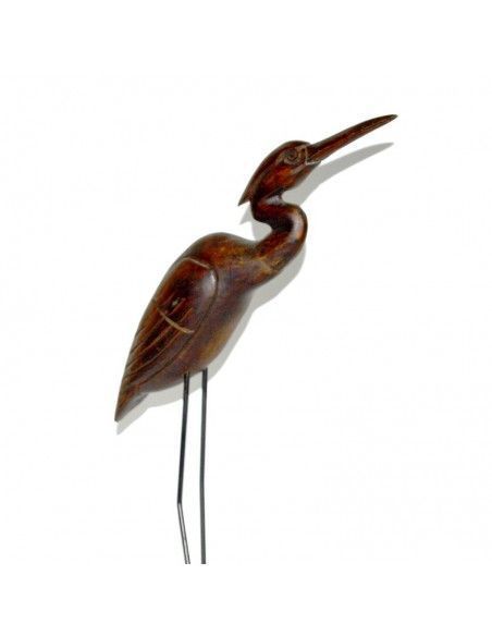 FIGURA FLAMENCO EN MADERA CON FORJA