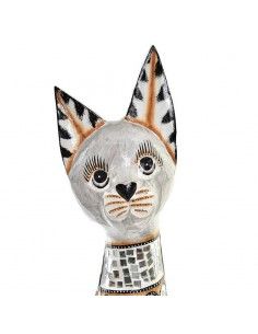 FIGURA GATOS MADERA TRES... 2