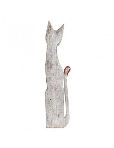 FIGURA GATO DE MADERA 100cm set de tres
