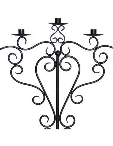 CANDELABRO DE PIE EN FORJA