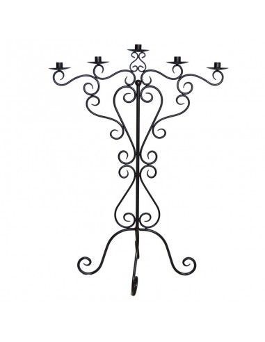 CANDELABRO DE PIE EN FORJA