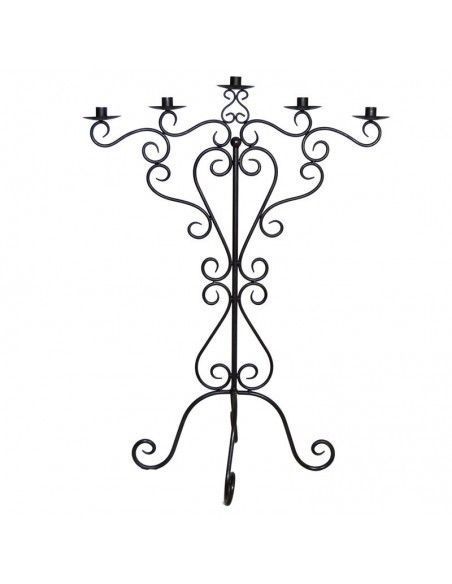 CANDELABRO DE PIE EN FORJA