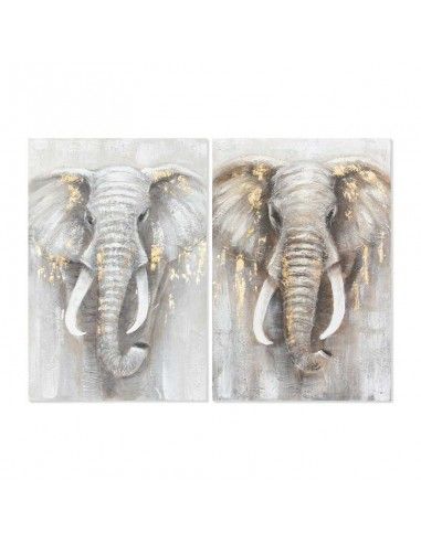 CUADRO DE ELEFANTE 90x60 set de dos