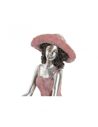 FIGURA MUJER VESPA AZUL 24x23