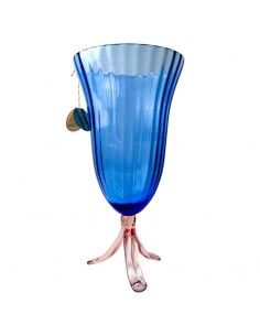 JARRON VIDRIO MURANO AZUL...