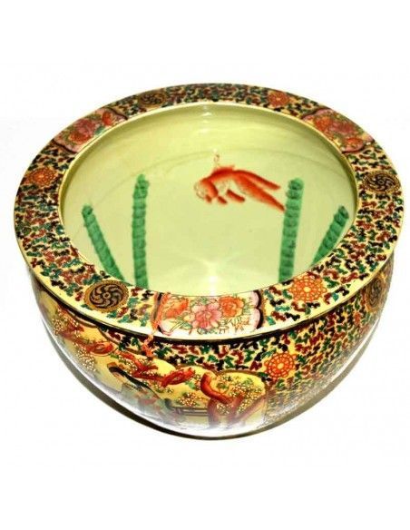 CUBREMACETA DE PORCELANA CHINO MEDIANO