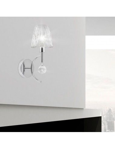 APLIQUE DE PARED VICTORIA CROMO 35x15