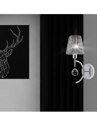 APLIQUE DE PARED VICTORIA CROMO 35x15