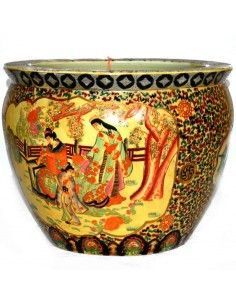 CUBREMACETA DE PORCELANA CHINO MEDIANO
