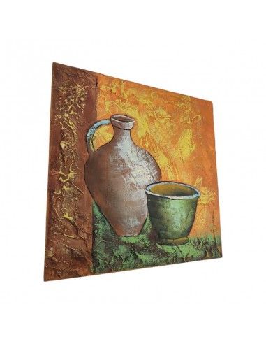 CUADRO JARRON RUSTICO 28x28
