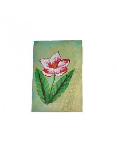 CUADRO RÚSTICO FLOR 33x23