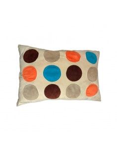 COJIN BEIGE CIRCULOS DE...