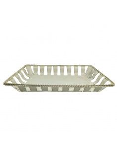 BANDEJA BLANCA VINTAGE 51x31