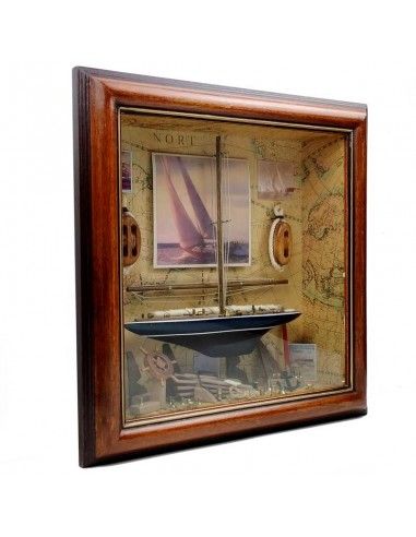 CUADRO MARINERO VINTAGE 29x29