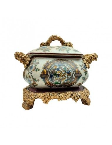 CENTRO PORCELANA FLORES 23x28