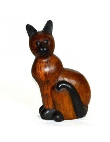 FIGURA GATO DE MADERA