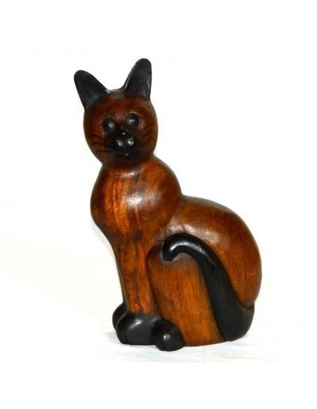 FIGURA GATO DE MADERA