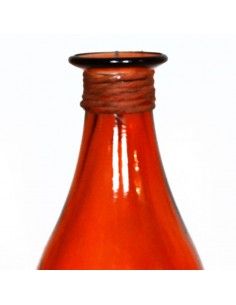 JARRÓN NARANJA DE CRISTAL 2