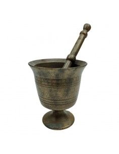 MORTERO DE BRONCE CON PILON...