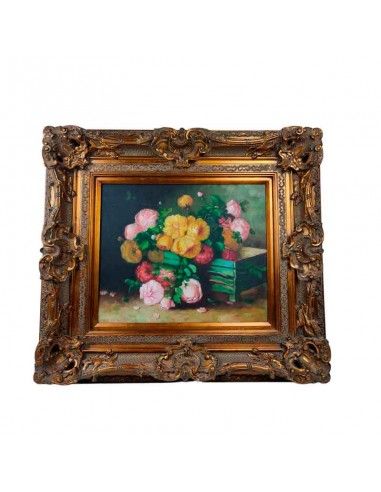 CUADRO BODEGÓN DE FLORES 88x98