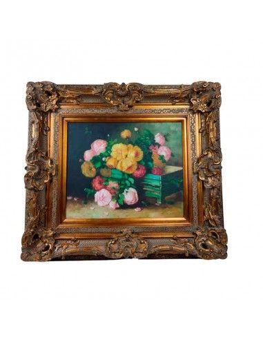 CUADRO BODEGÓN DE FLORES 88x98