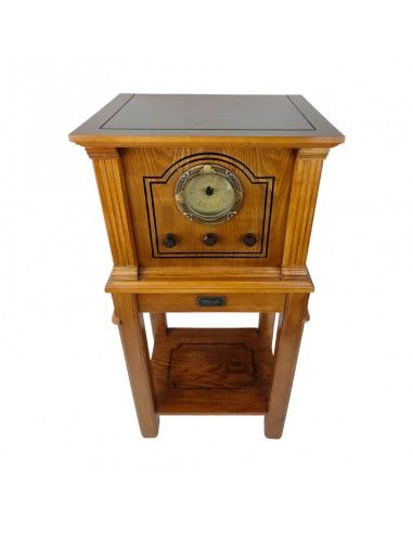 RADIO ANTIGUO VINTAGE DE MADERA ROBLE...