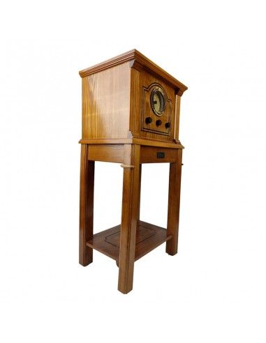 RADIO ANTIGUO VINTAGE DE MADERA ROBLE...