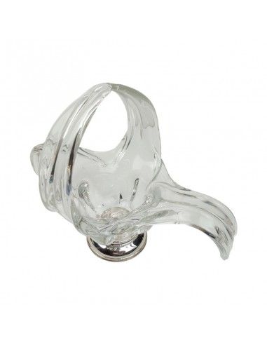 CENTRO DE MESA FLOR VIDRIO - PLATA 925ml