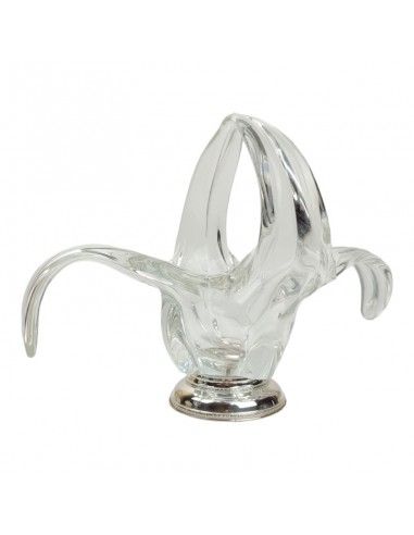 CENTRO DE MESA FLOR VIDRIO - PLATA 925ml