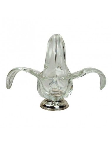 CENTRO DE MESA FLOR VIDRIO - PLATA 925ml