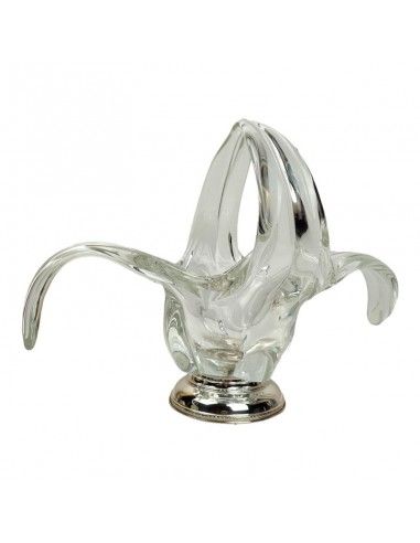 CENTRO DE MESA FLOR VIDRIO - PLATA 925ml